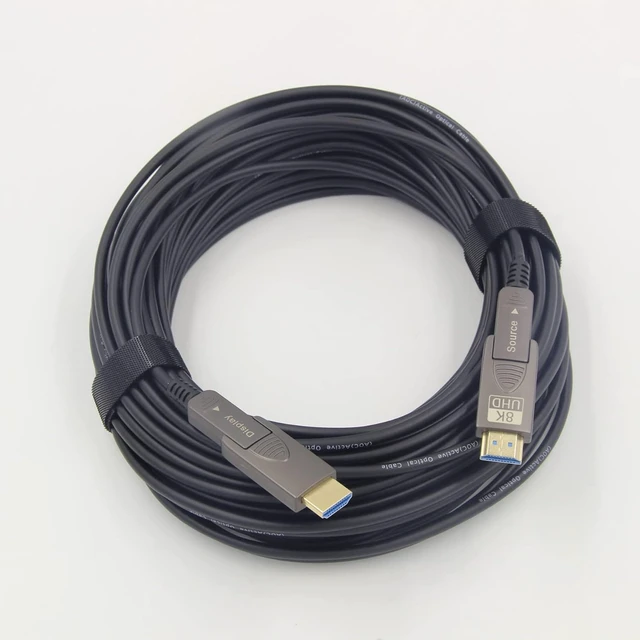 Alt view image 4 of 7 - 30ft 8K Fiber Optic HDMI Cable, Micro HDMI to HDMI 2.1, Detachable