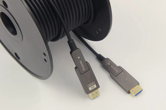 Alt view image 6 of 7 - 30ft 8K Fiber Optic HDMI Cable, Micro HDMI to HDMI 2.1, Detachable