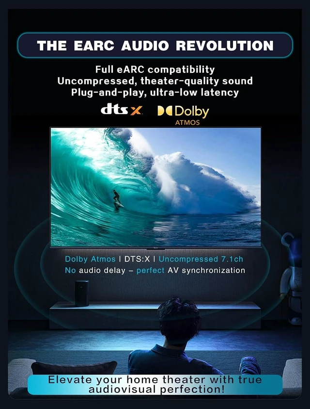 Alt view image 3 of 4 - Fiber Optic HDMI 2.1 Cable 8K@60Hz 4K@120Hz 48Gbps