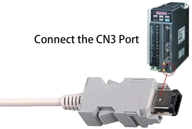 Alt view image 3 of 4 - USB RS232 Serial to SM6P Debugging Cable for ASD-CNUS0A08 ASDA-B2/A2/AB