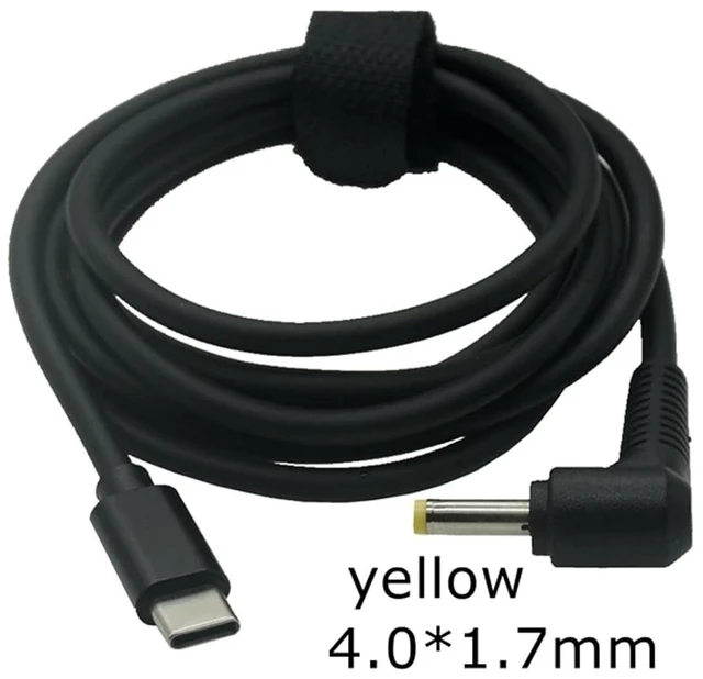 Alt view image 3 of 3 - USB Type C PD 65w 85 Charging Cable Cord Dc Power Adapter Jack Converter to DC Plugs Male for Laptop Charger(6.5x4.4mm)