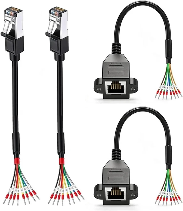 Alt view image 2 of 5 - RJ45 to RS485/232 Terminal Block Cable 8P8C Single Switch