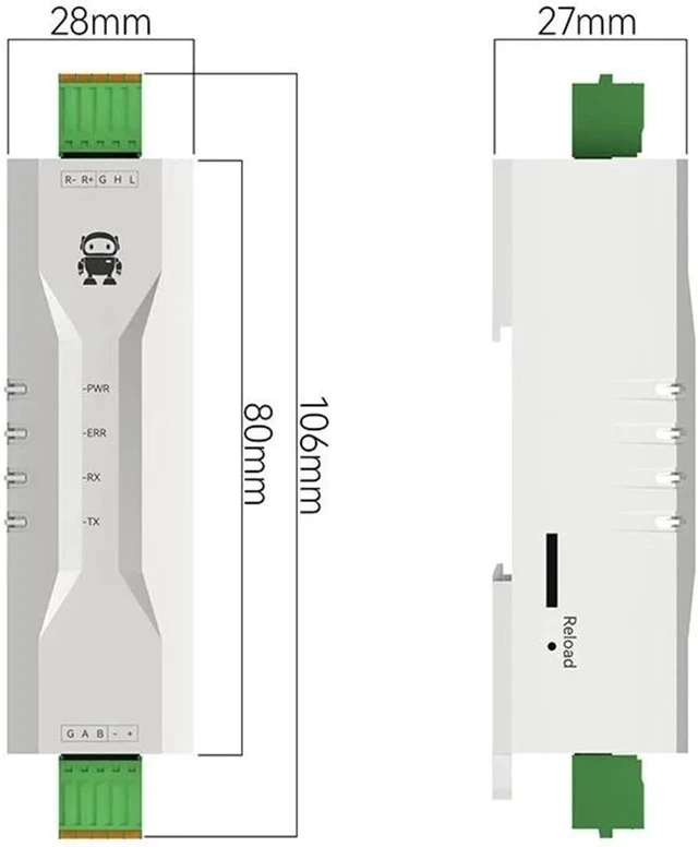 Alt view image 2 of 6 - CAN to Serial Protocol RS485 CANBUS Converter ECAN-101 Modbus
