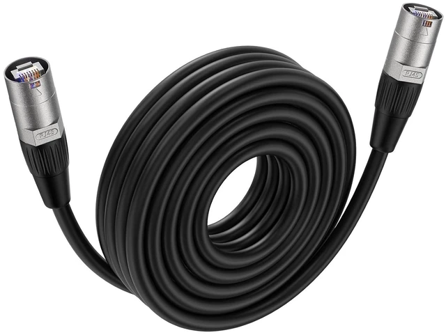 Alt view image 3 of 7 - XLR to RJ45 EtherCON Extender Over EthernetEthercon Cable, Shielded Cat 5e Ethernet Cable Compatible