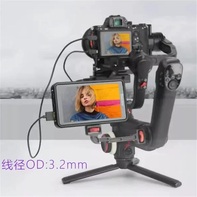 Alt view image 4 of 5 - 30cm-150cm High Speed Micro HDMI-Compatible Male to Male 4K 3D 1080P for Tablet Camcorder OD 3.2mm Ultra Thin Cable