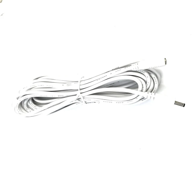 Alt view image 4 of 7 - White 5V DC Power Extension Cable DC3.5 * 1.35 Female to Male Power Pord 1m/1.5/3/5m 22AWG