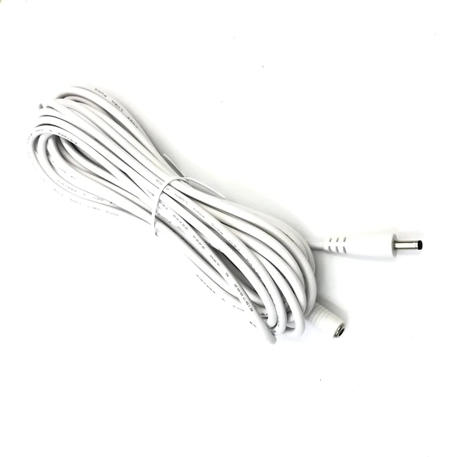 Alt view image 6 of 7 - White 5V DC Power Extension Cable DC3.5 * 1.35 Female to Male Power Pord 1m/1.5/3/5m 22AWG