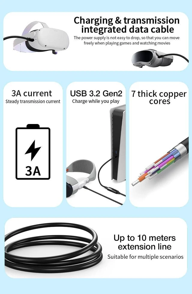 Alt view image 4 of 7 - PREMIUMCORD Active USB-C Extension Cable with Repeater 10 m, Female to Type C Male Connector, USB 3.2 Gen 2 SuperSpeed+ 10Gbit/s, Double Shielded, Aluminum Housing, Black, Length 10 m
