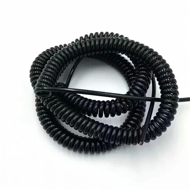Alt view image 3 of 3 - PU Spring Shield Cable 10 core 26 awg Stretch 1 2 3 4 5 6 7 8 9 10 11 12 Meters Spiral Telescopic Wire(Stretch 3 Meter)