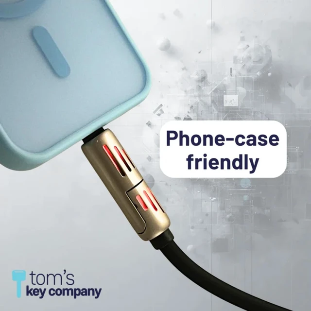 Alt view image 5 of 7 - Tom's Key Company Premium 4 Way Universal Charging Cable 6ft