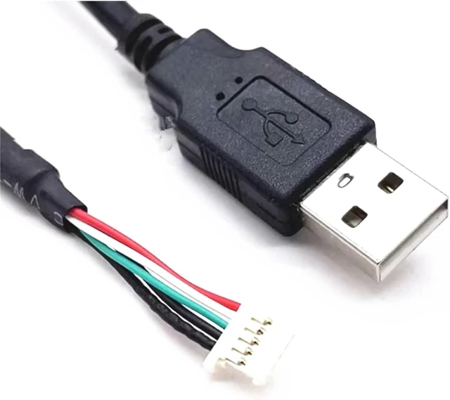 Alt view image 2 of 4 - USB to 1.25mm 5pin Touch Screen Double Shielded Data Cable Motherboard Connection Cable USB to MX1.25 5P terminalConnector Cord(0.6m)