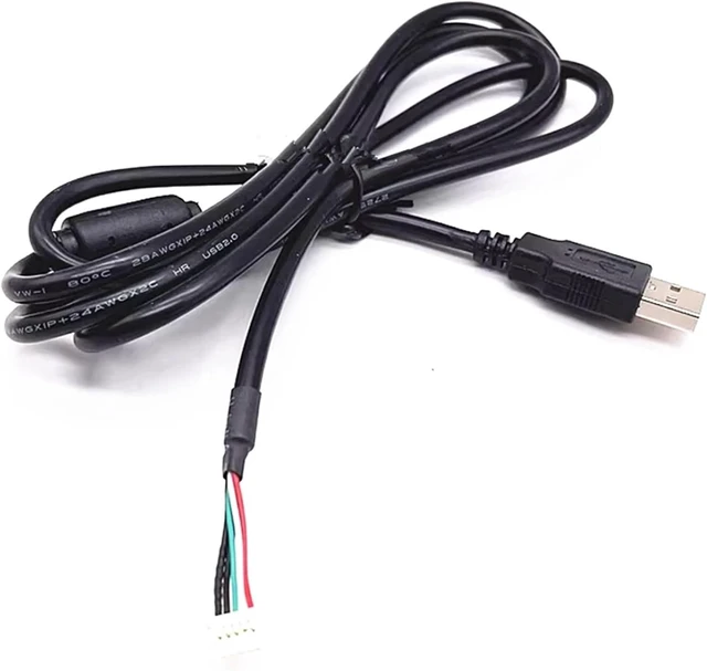 Alt view image 4 of 4 - USB to 1.25mm 5pin Touch Screen Double Shielded Data Cable Motherboard Connection Cable USB to MX1.25 5P terminalConnector Cord(0.6m)