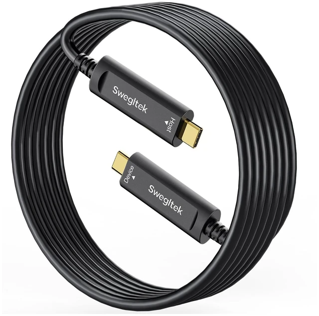 Main image of Fiber Optic USB C Cable 100ft, 10Gbps Active Optical Type C