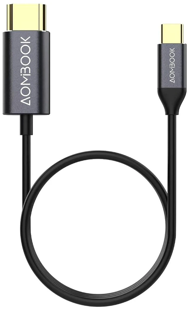 Main image of USB-C to HDMI Cable 6ft (4K@60Hz), Aluminum Type-C to HDMI Cord, Compatible with iPhone, MacBook, iPad, Windows Laptop, Smartphone