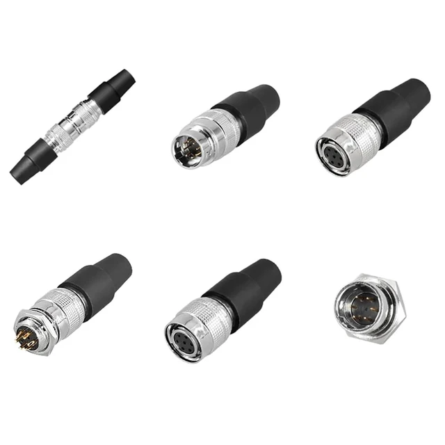 Alt view image 3 of 5 - YC12-4/6/7/8/9/10/11/12 Pin and Socket Connector 12Mm Hole(YC12-8 core 1set)