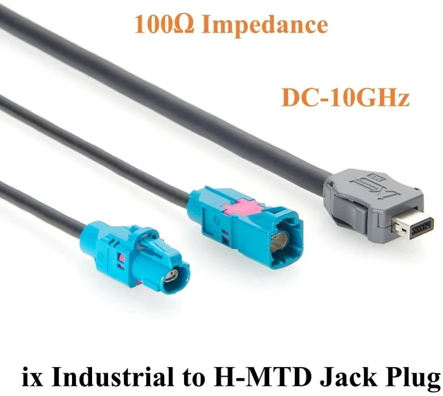 Alt view image 5 of 7 - IX to H-MTD Z Code Male & Female Y Splitter IX40G-A-10S-CV(7.0) to Rosenberger E6K10A & E6S10A AEcable 2Y Automotive Ethernet Cable, 100BASE-T1/1000BASE-T1(2M/6.6FT)