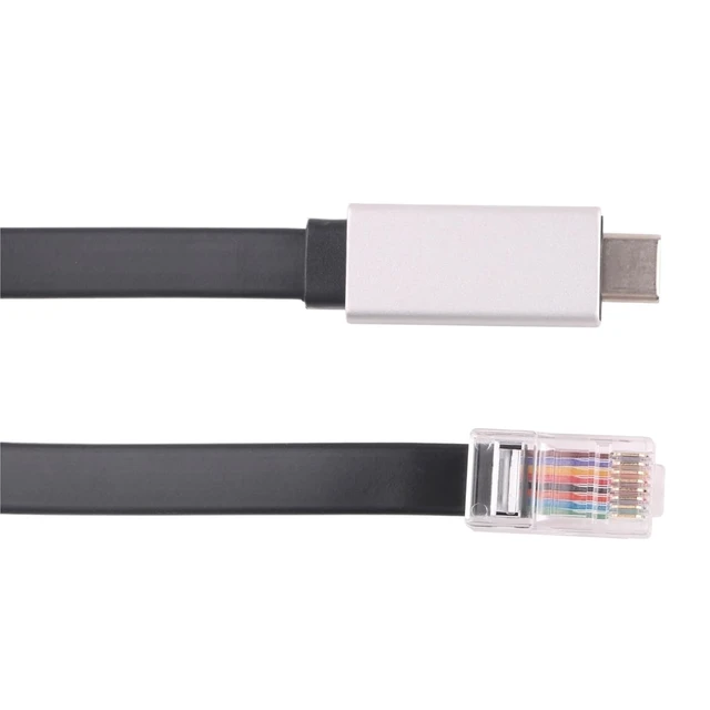 Alt view image 3 of 5 - 1pc USB Type-C to RJ45 Rollover Console Cable RS232 Serial Adapter for Routers Switches in Win 7 8 10 11