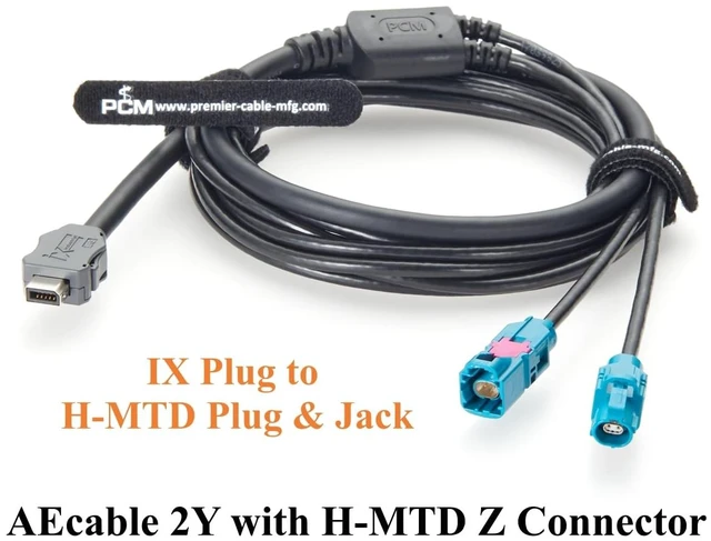 Alt view image 7 of 7 - IX to H-MTD Z Code Male & Female Y Splitter IX40G-A-10S-CV(7.0) to Rosenberger E6K10A & E6S10A AEcable 2Y Automotive Ethernet Cable, 100BASE-T1/1000BASE-T1(2M/6.6FT)