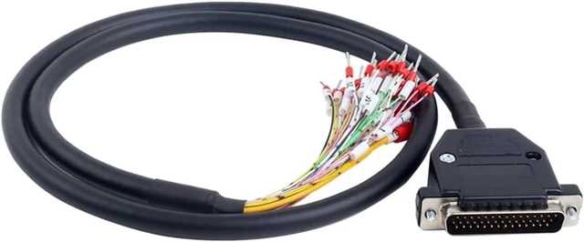 Main image of 1M Length DB44 Male to High Flex Shielded Cable D-SUB 44-Pin Connector to Single End Cable with Terminal