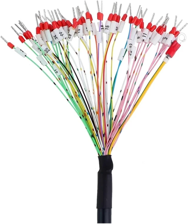 Alt view image 4 of 4 - 1M Length DB44 Male to High Flex Shielded Cable D-SUB 44-Pin Connector to Single End Cable with Terminal