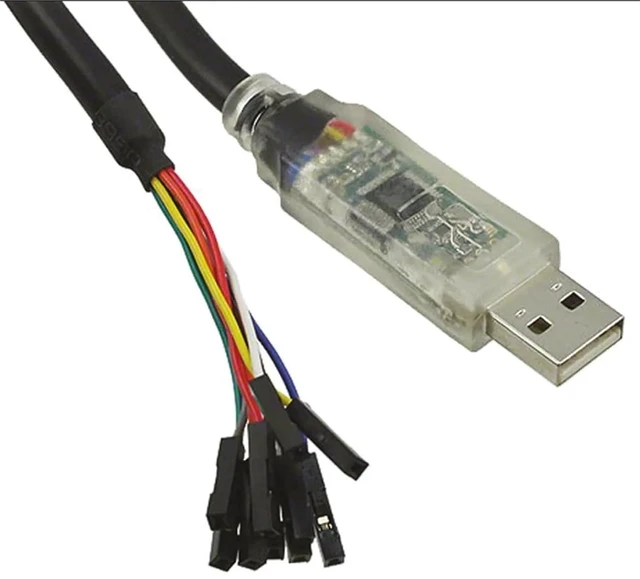 Alt view image 2 of 6 - C232HD-EDHSP-0 USB to Hi-Speed UART Serial Adapter Cable W/Embedded Electronics LEDs 5V 1.8m 6FT