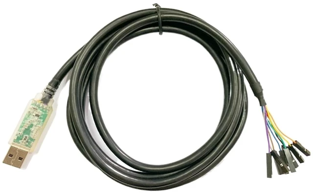 Main image of C232HD-EDHSP-0 USB to Hi-Speed UART Serial Adapter Cable W/Embedded Electronics LEDs 5V 1.8m 6FT