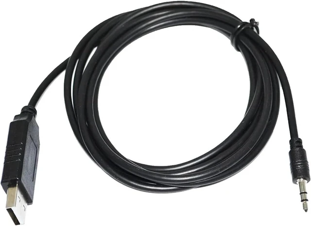 Main image of F&T>D*I FT232RL CHIP USB RS232 to TRS 2.5MM Stereo Audio Ja-ck AJ Plug Serial Programming Cable USB-RS232-AJ Converter KABLE(1.8m,T-TXD R-RXD S-GND)