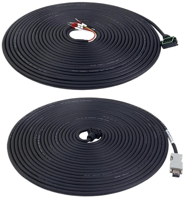 Main image of 1 pcs 10m Motor and Encoder Cable with Connectors Kit for A6 Series 17-bit Servo Motor