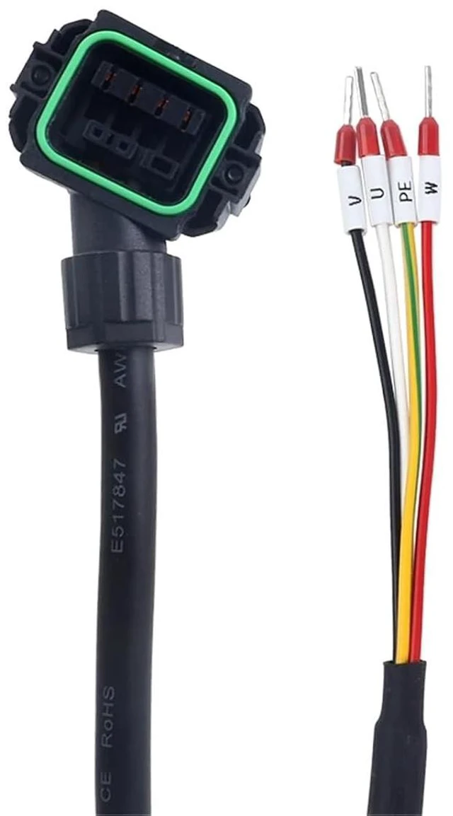 Alt view image 3 of 3 - 1 pcs 10m Motor and Encoder Cable with Connectors Kit for A6 Series 17-bit Servo Motor