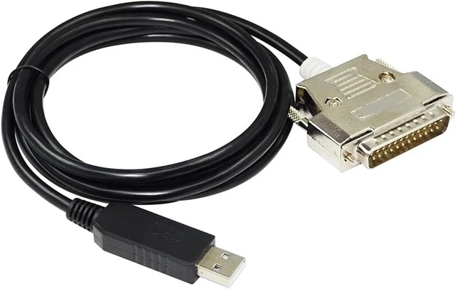 Alt view image 2 of 6 - F&T>D*I FT232RL CHIP USB to D-SUB 25 PIN DB25 Male Adapter RS232 Serial Communication Cable for HIOKI 3532-50 HiTESTER LCR to PC(5M)