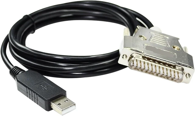 Alt view image 6 of 6 - F&T>D*I FT232RL CHIP USB to D-SUB 25 PIN DB25 Male Adapter RS232 Serial Communication Cable for HIOKI 3532-50 HiTESTER LCR to PC(5M)