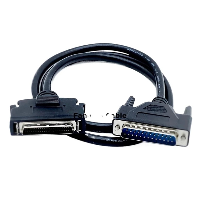 Alt view image 2 of 5 - SCSI HPDB50 to DB25 Male to Male Scanner Cable High Density(1M)
