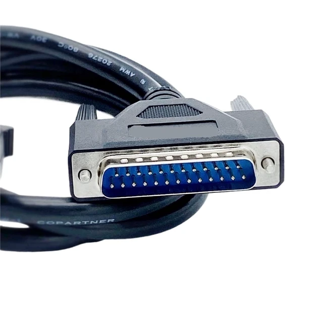 Alt view image 5 of 5 - SCSI HPDB50 to DB25 Male to Male Scanner Cable High Density(1M)