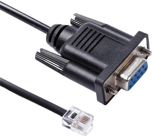 Main image of RJ12 Serial Cable RS232 DB9 Female to RJ12 6P6C Serial Cable for Rack PDU and 2G Rack Automatic Switches 940-0144A(3m)