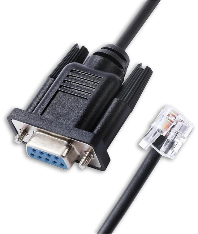 Alt view image 2 of 5 - RJ12 Serial Cable RS232 DB9 Female to RJ12 6P6C Serial Cable for Rack PDU and 2G Rack Automatic Switches 940-0144A(3m)