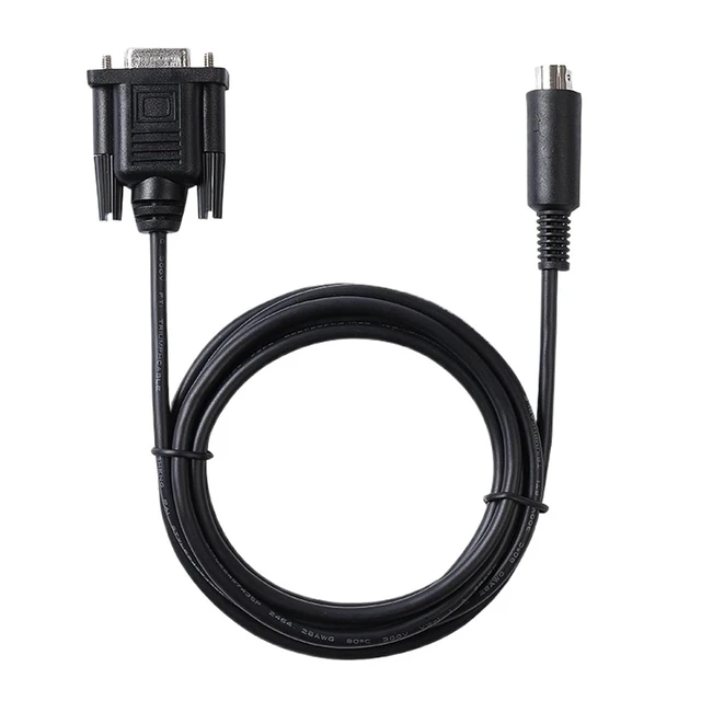 Alt view image 2 of 4 - D-sub 9 Pin Female to Mini-DIN 8 Pin RS-232 Serial PC Link Cable Connecting Tripp-Lite SNMPWEBCARD to PC Compatible with 73-1025(3m)