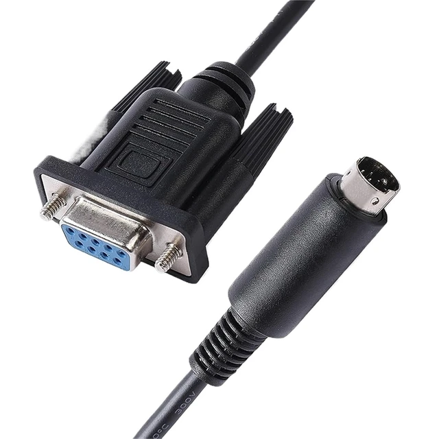 Alt view image 3 of 4 - D-sub 9 Pin Female to Mini-DIN 8 Pin RS-232 Serial PC Link Cable Connecting Tripp-Lite SNMPWEBCARD to PC Compatible with 73-1025(3m)
