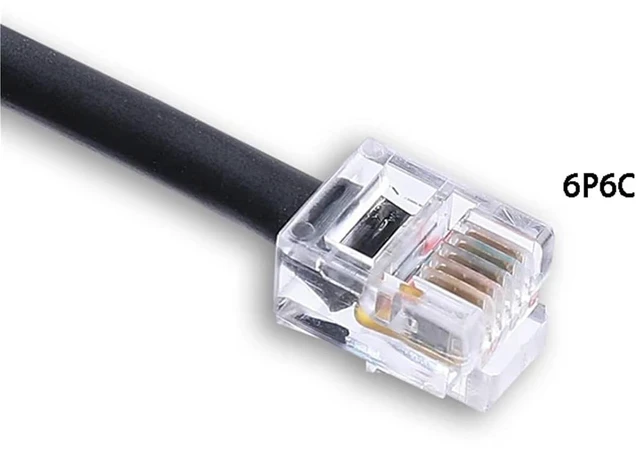 Alt view image 5 of 5 - RJ12 Serial Cable RS232 DB9 Female to RJ12 6P6C Serial Cable for Rack PDU and 2G Rack Automatic Switches 940-0144A(3m)