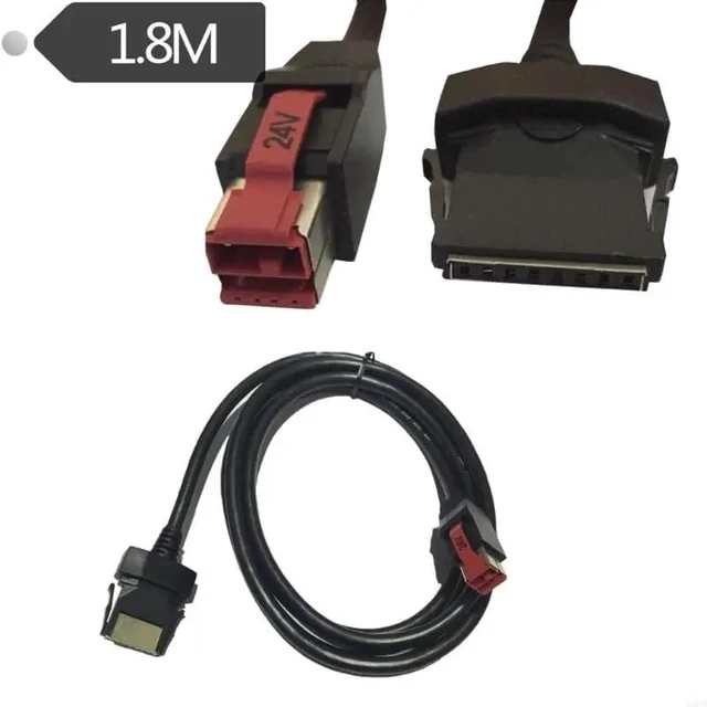 Alt view image 2 of 4 - 24V Power Cord Replacement for Printer POS Systems