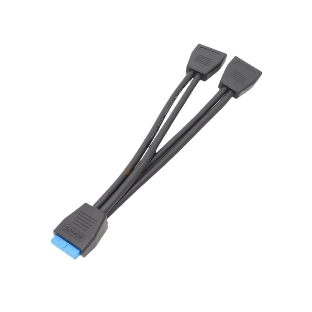Alt view image 2 of 4 - Computer Main Board USB3.0 Expansion Cord 19 Pin Port PCI-e Pin 20 Pins 1 to 2(New Model with chip)