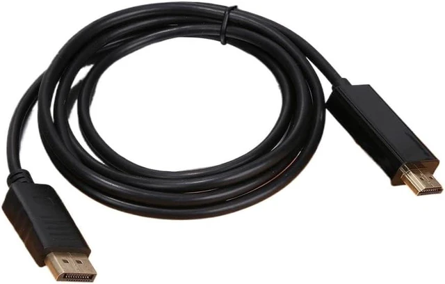 Main image of 1.8M HD Adapter Cable 4K DisplayPort to HDMI-Compatible Cable Adapter Convert Large DP to HDMI-Compatible