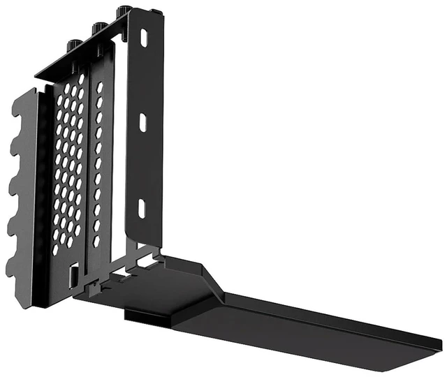 Main image of Vertical GPU Mounting Bracket Graphics Card Holder Kit with 20cm PCI-E 4.0 X16 -Interference Riser Cable 90 Degree(PCI-01-BK)