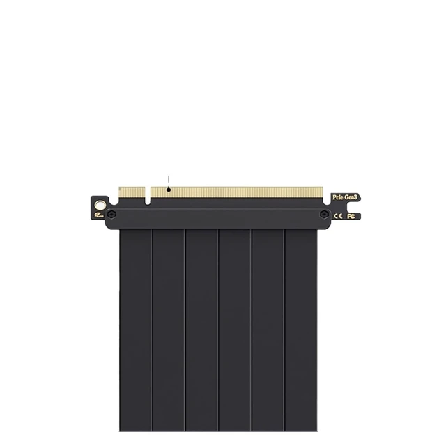 Alt view image 3 of 5 - Vertical GPU Mounting Bracket Graphics Card Holder Kit with 20cm PCI-E 4.0 X16 -Interference Riser Cable 90 Degree(PCI-01-BK)