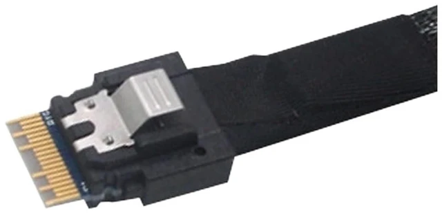 Alt view image 3 of 3 - 2025 Built-in Slim S/AS 4.0 38P SFF-8654 to 4 M1ni S/AS 29Pin SFF-8482 Computer Server Array Disk SATA Cord(1m,4X to 4-SATA)