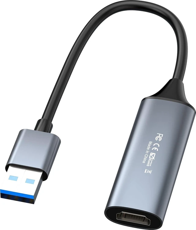 Alt view image 5 of 7 - PremiumCord USB to HDMI Adapter USB 3.0 Type-A 5Gbps Full HD 1080p Metal Housing Space Grey 20cm
