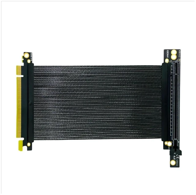 Main image of PCIE 4.0 X16 270 Degree Graphics Card Extension PCI GPU Expansion Card Riser Shielded Extender(20cm)
