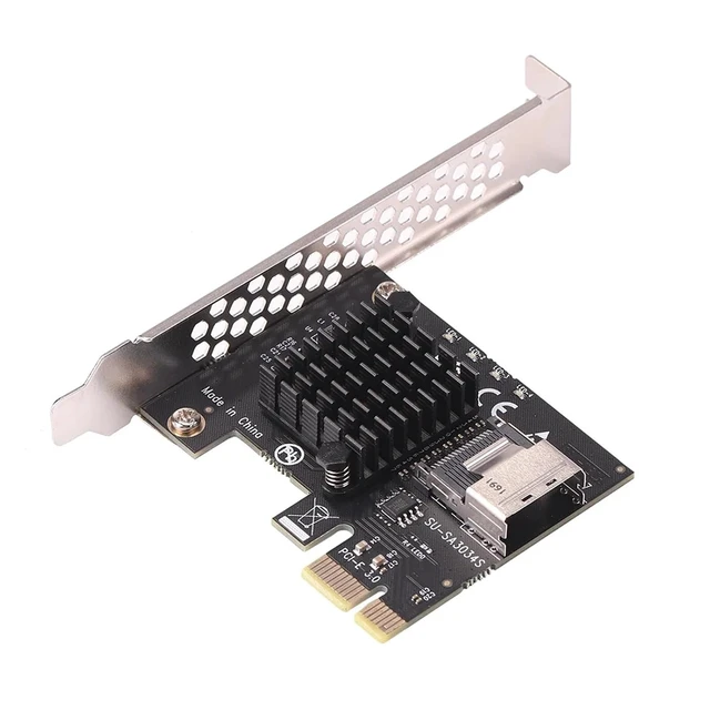 Alt view image 2 of 6 - Computer PCIE Riser 1x Graphic Extension Mining Accessories M1ni PCI-E 1X to SATA Mining Extension Adapter for Windows/Linux