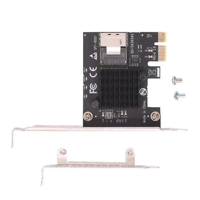 Alt view image 3 of 6 - Computer PCIE Riser 1x Graphic Extension Mining Accessories M1ni PCI-E 1X to SATA Mining Extension Adapter for Windows/Linux