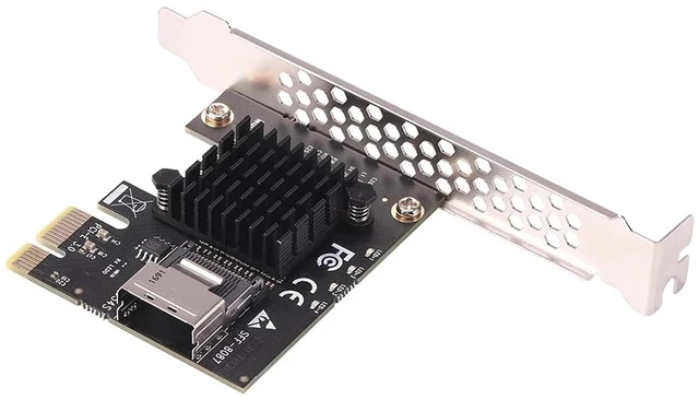Main image of Computer PCIE Riser 1x Graphic Extension Mining Accessories M1ni PCI-E 1X to SATA Mining Extension Adapter for Windows/Linux