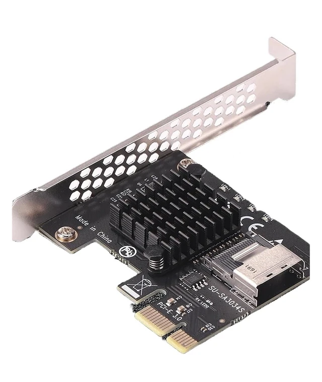 Alt view image 5 of 6 - Computer PCIE Riser 1x Graphic Extension Mining Accessories M1ni PCI-E 1X to SATA Mining Extension Adapter for Windows/Linux
